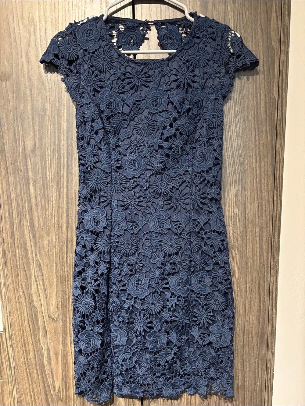 Lulu’s Navy Romance Language Dress